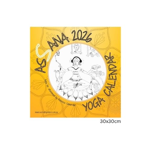 Assana Yoga Cartoon Calendar + Light Up Yoga Journal