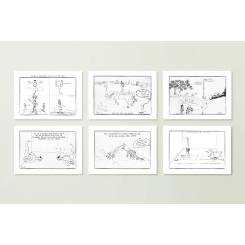 Yoga Cartoons Set of 6 (Unframed)